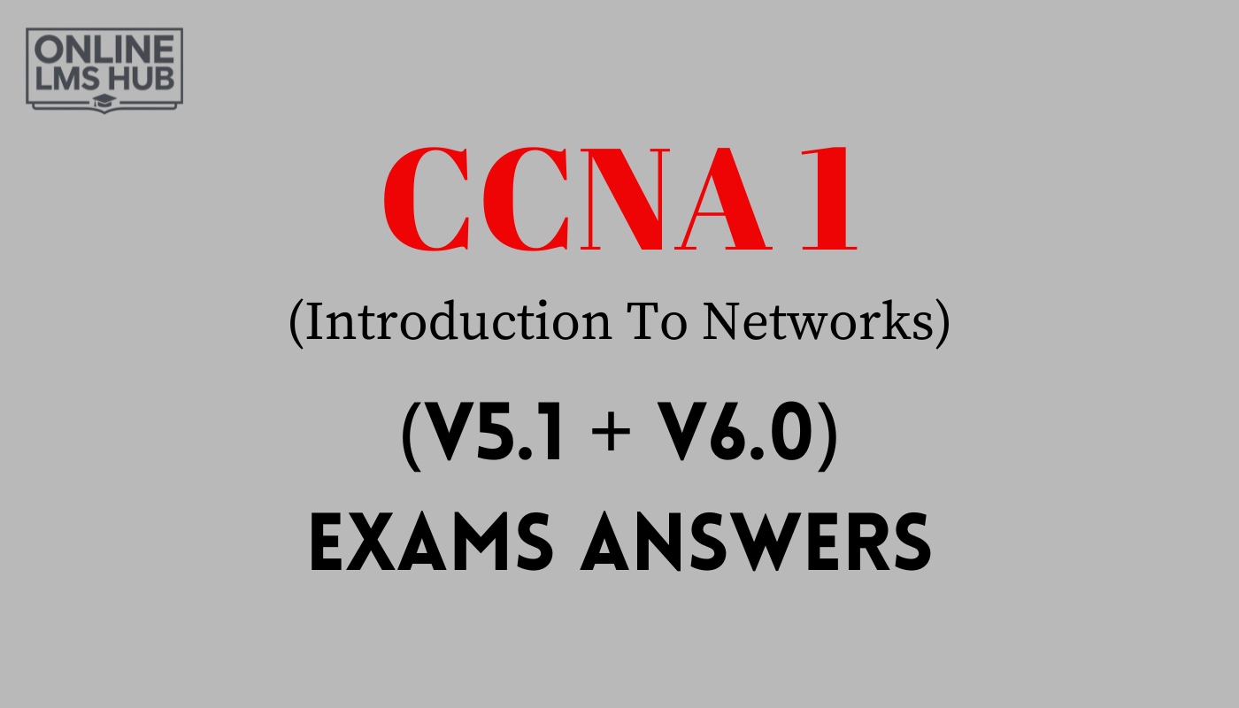 CCNA 1 Final Exam Answers